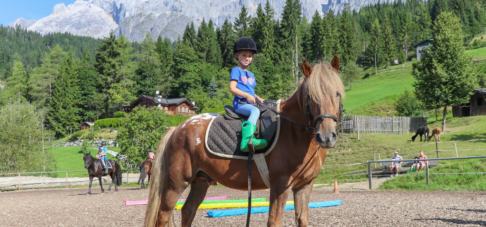 Riding at the farm Kniegut